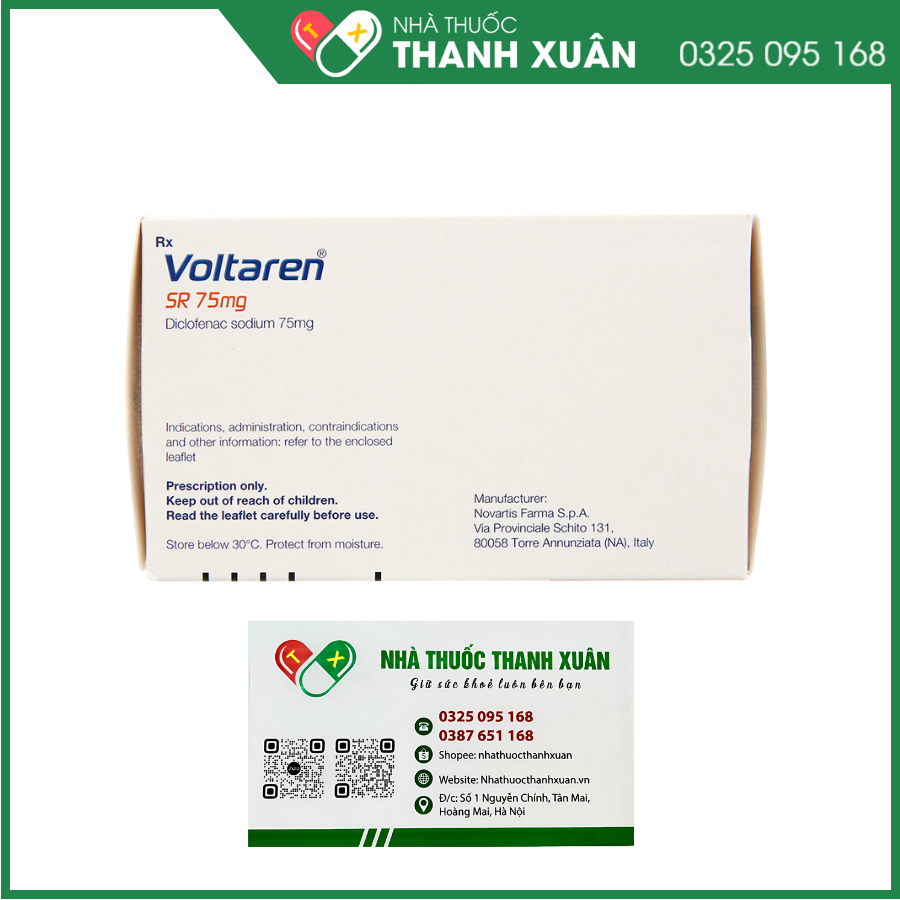 Voltaren SR 75mg điều trị viêm và thoái hoá của bệnh thấp khớp